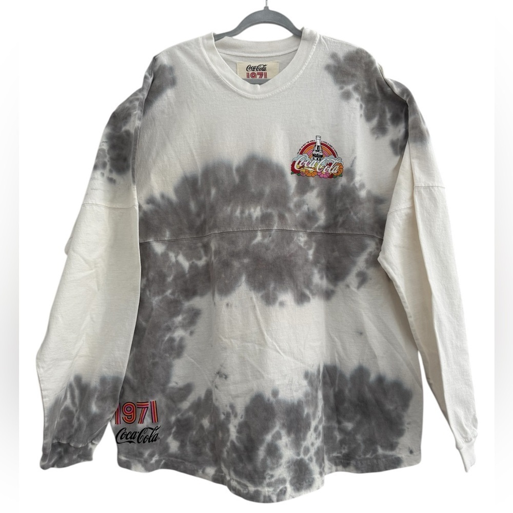 Coca-Cola 1971 The Unity Collection Unisex Gray White Tie-Dye Spirit Jersey XXL - Picture 2 of 7